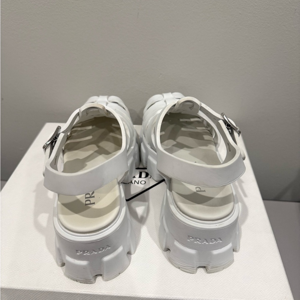 Prada Rubber Monolith sandals - Picture 9 of 15